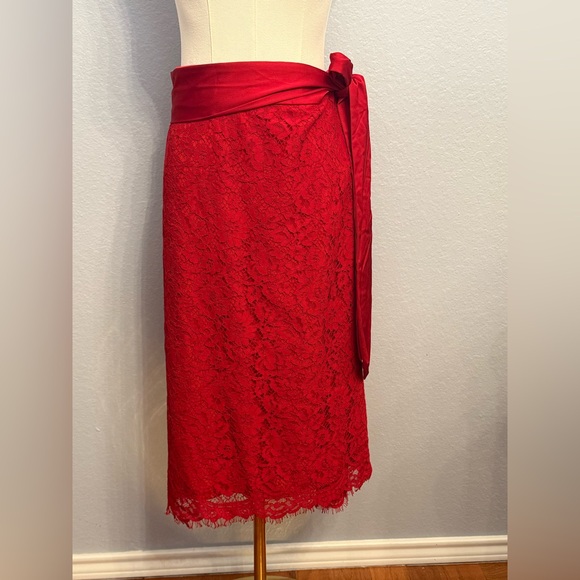 💛JCREW SATIN BOW LACE SKIRT💛 - Picture 2 of 6